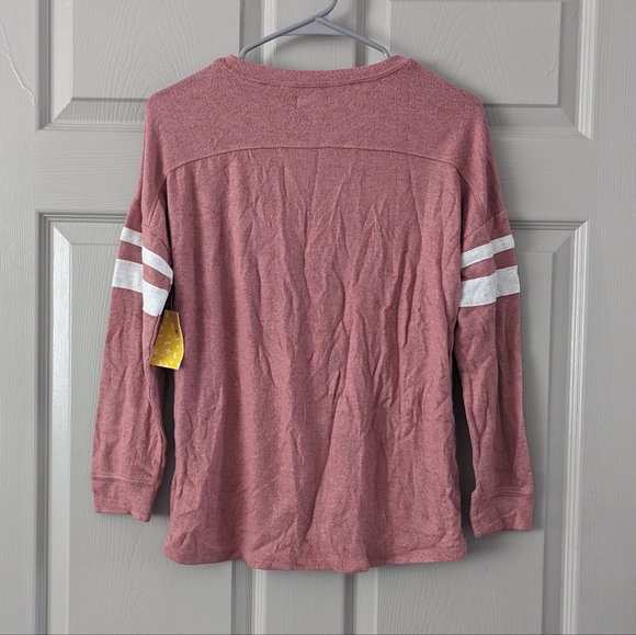 Rumi + Ryder the Brushed Varsity Tunic Top- L - Picture 3 of 5
